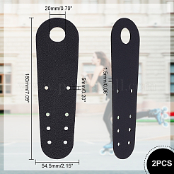 PVC Leather Flat Toe Guard Protector&nbsp;FIND-WH0013-65A