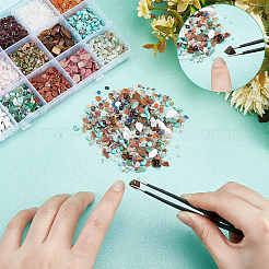 3500Pcs 15 Style Natural & Synthetic Mixed Gemstone Beads&nbsp;G-NB0003-09