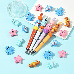 15Pcs 5 Styles Silicone Beads&nbsp;SIL-YW0002-38