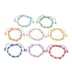 8Pcs Natural Freshwater Shell Braided Bead Bracelets&nbsp;BJEW-MZ00235