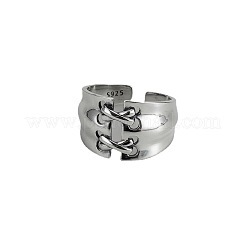 Cross 925 Sterling Silver Cuff Rings&nbsp;FS-WGEDF09-01