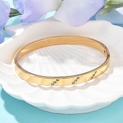 304 Stainless Steel Rhinestone Bangles for Women&nbsp;BJEW-Z092-16G