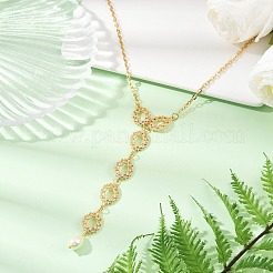 Brass Micro Pave Cubic Zirconia Pendant Necklaces & Dangle Earrings Sets&nbsp;SJEW-JS01325