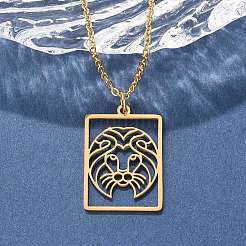 304 Stainless Steel Necklace&nbsp;NJEW-D330-01G-05