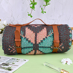 Imitation Leather with Alloy Yoga Mat Strap&nbsp;AJEW-CL0001-99A-02