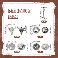 Alloy Bolo Tie Slide Clasps&nbsp;DIY-PH0022-64