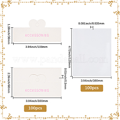 100Pcs Word Accessories Printed Folding Paper Card Header&nbsp;CDIS-SP0001-28