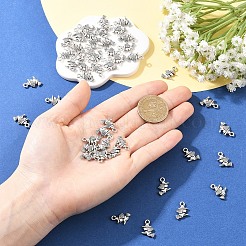 50Pcs Halloween Tibetan Style Alloy Witch Charms&nbsp;FIND-YW0010-74