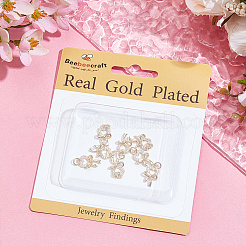 8Pcs Brass Micro Pave Clear Cubic Zirconia Pendants&nbsp;KK-BBC0017-73