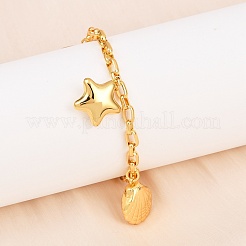 304 Stainless Steel Charm Bracelets for Women&nbsp;BJEW-D359-09G