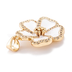 Real 18K Gold Plated Brass Micro Pave Clear Cubic Zirconia Beads Pendants&nbsp;ZIRC-M114-32G-C