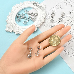 10Pcs Alloy Crystal Rhinestone Star European Dangle Charms&nbsp;MPDL-YW0001-06