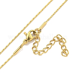 Ion Plating(IP) 304 Stainless Steel Boston Link Chain Necklaces&nbsp;LS-NJEW-R266-06G