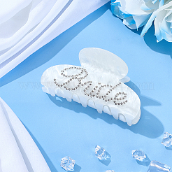 Acrylic Claw Hair Clips&nbsp;OHAR-WH0001-26