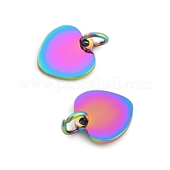Ion Plating(IP) 304 Stainless Steel Stamping Blank Tag Charms&nbsp;STAS-I311-18RC