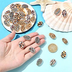 90Pcs 9 Styles Printed Natural Cowrie Shell Beads&nbsp;SHEL-CJ0001-41