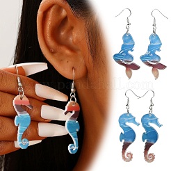 7 Pairs 1 Styles Acrylic Dangle Earrings&nbsp;EJEW-CJ0001-06