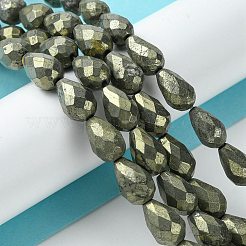Natural Pyrite Beads Strands&nbsp;G-D067-J04