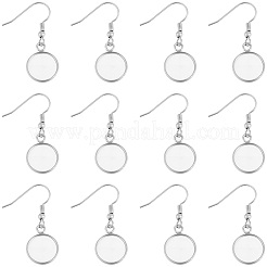 60Pcs 304 Stainless Steel Earring Hooks&nbsp;STAS-BBC0009-93A