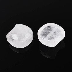 Natural Quartz Crystal Cat Head Shape Beads&nbsp;G-T144-05E