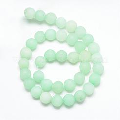 Natural White Jade Bead Strands&nbsp;G-R297-10mm-36