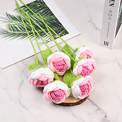 6Pcs Crochet Polyester Artificial Flower&nbsp;AJEW-SC0031-27