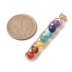 Chakra Gemstone Round Beaded Big Pendants&nbsp;PALLOY-TA00106
