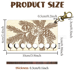  8-Position Wood Embroidery Thread Storage Trays&nbsp;TOOL-WH0056-029