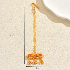 Ethnic Style Tassel Brass with Cubic Zirconia Hair Extension Chain for Women&nbsp;PU2601