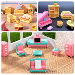 15Pcs 15 Styles Resin Miniature Ornaments&nbsp;AJEW-TA0002-81