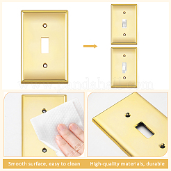 ABS Plastic Receptacle Outlet Wall Plate&nbsp;AJEW-WH0410-464B-01