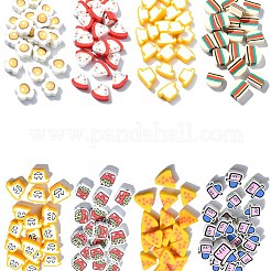 200Pcs 8 Styles Handmade Polymer Clay Beads&nbsp;CLAY-CJ0001-88