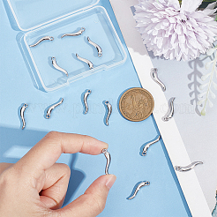 16Pcs 304 Stainless Steel Pendants&nbsp;STAS-UN0045-80