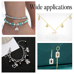 64Pcs 8 Style Alloy Pendant Sets&nbsp;FIND-AR0001-34