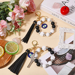 2Pcs Silicone Focal Beads Mobile Strap Keychains&nbsp;KEYC-CA00010