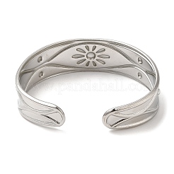 Non-Tarnish 304 Stainless Steel Cuff Bangles&nbsp;BJEW-K267-05P