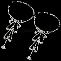 2Pcs Crystal Rhinestone Tennis Ring Bracelet&nbsp;BJEW-CN0001-17C