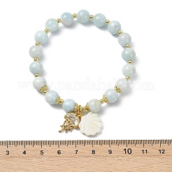 Natural Aquamarine Bead Bracelets&nbsp;BJEW-JB14149-02