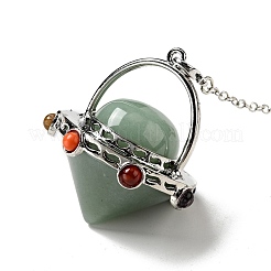 Natural & Synthetic Gemstone Cone Dowsing Pendulums&nbsp;G-G860-05P