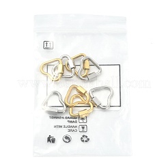 8Pcs 2 Colors 304 Stainless Steel Locking Carabiner&nbsp;STAS-FS0002-37