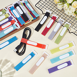 80Pcs Nylon & Polyester Self-adhesive Cable Tie with Hook and Loop Straps&nbsp;FIND-WA0001-16