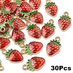 Light Gold Plated Alloy Enamel Pendants&nbsp;ENAM-YW0004-83A