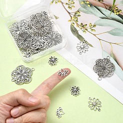 25Pcs 5 Styles Tibetan Style Alloy Connector Charms&nbsp;TIBE-YW0001-60