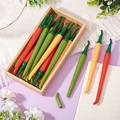 15Pcs 3 Colors Plastic Pepper Shape Gel Pen&nbsp;AJEW-TA0002-43