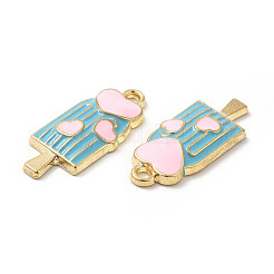 Summer Theme Alloy Enamel Pendants&nbsp;ENAM-B050-06G-02