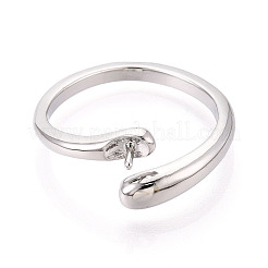 Brass Cup Peg Ring Settings&nbsp;KK-N274-29P