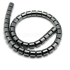 Grade AA Non-magnetic Synthetic Hematite Column Beads Strands&nbsp;X-G-F161-06D