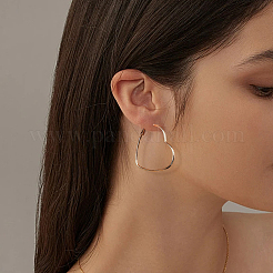 4 Pairs 2 Colors Iron Hoop Earrings&nbsp;EJEW-HY0001-41