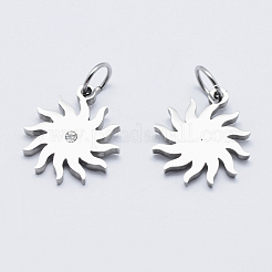 Eco-Friendly 316 Surgical Stainless Steel Micro Pave Cubic Zirconia Charms&nbsp;RB-I078-72P-NR