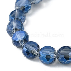 Electroplate Glass Beads Strands&nbsp;EGLA-L045-G-FR01